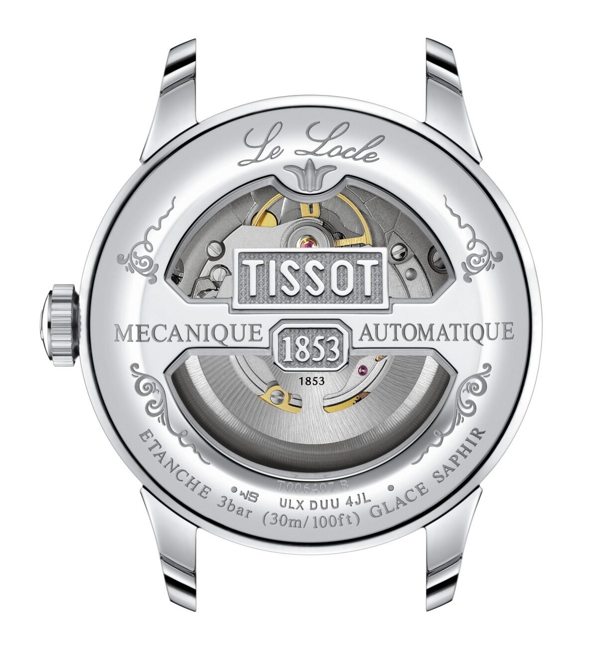 Tissot Le Locle Powermatic 80 39mm Green Dial back
