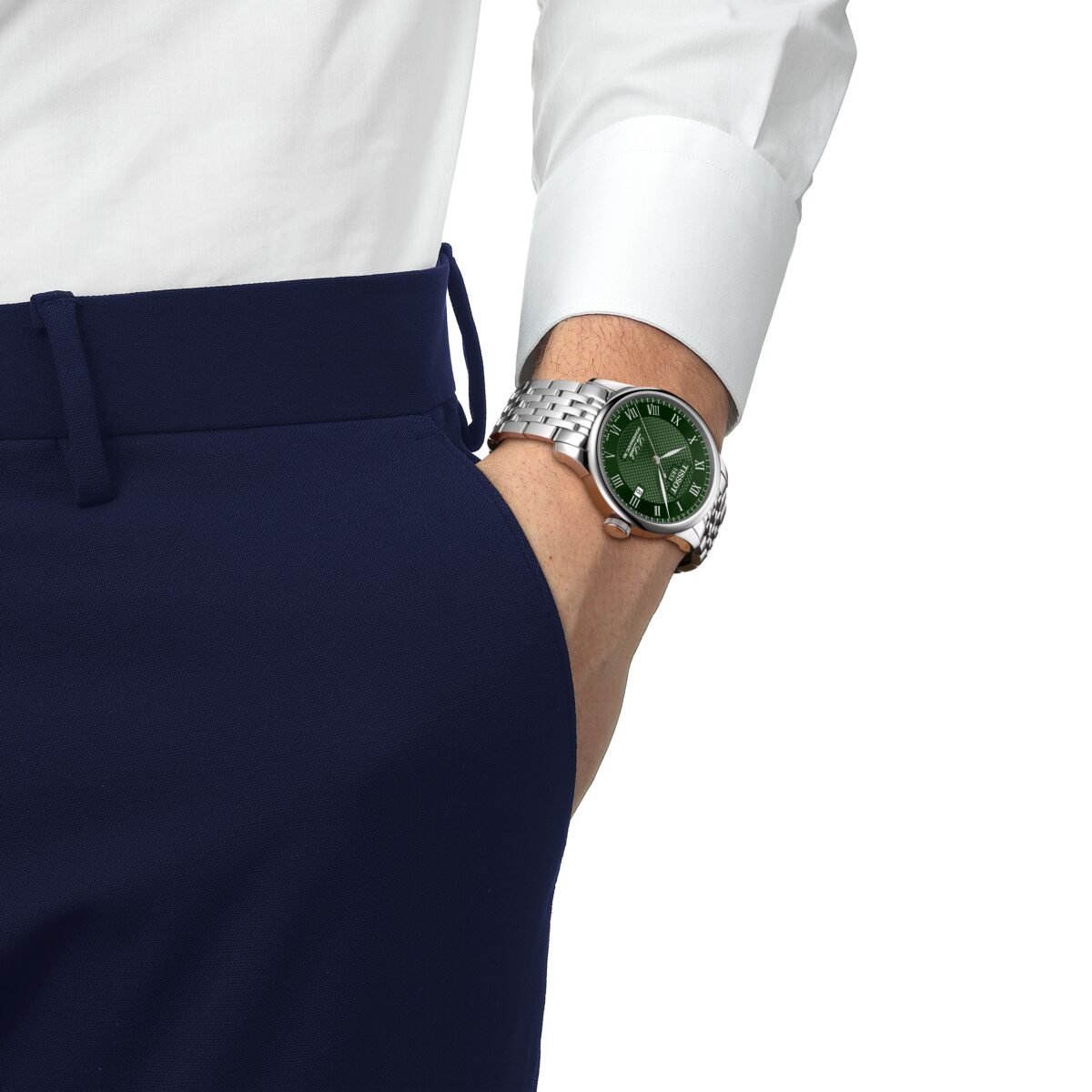 Tissot Le Locle Powermatic 80 39mm Green Dial weared