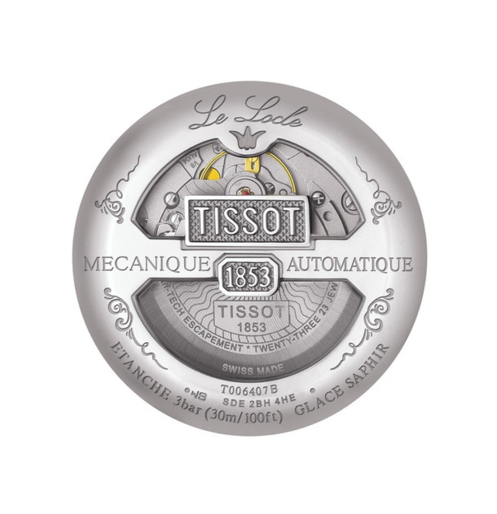 Tissot Le Locle Powermatic 80 39mm Silver Dial T006.407.22.033.00 back