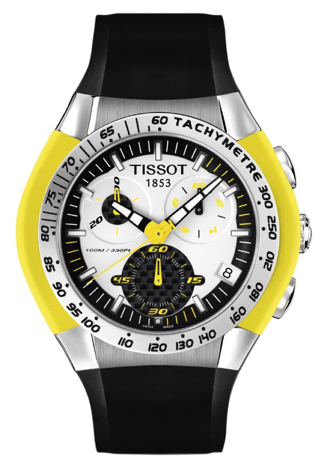 Tissot T-Tracx Quartz Chronograph 45mm Black-Silver Dial