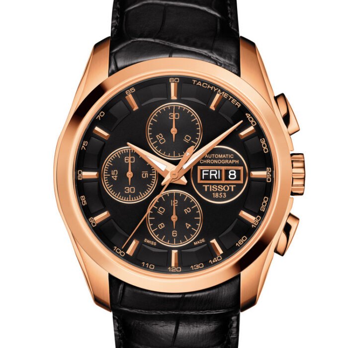 Tissot Couturier Automatic Chronograph 43mm Black Dial T035.614.36.051.01