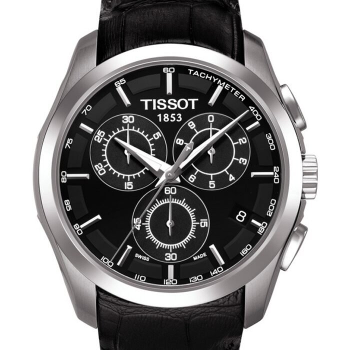 Tissot Couturier Quartz Chronograph 41mm Black Dial