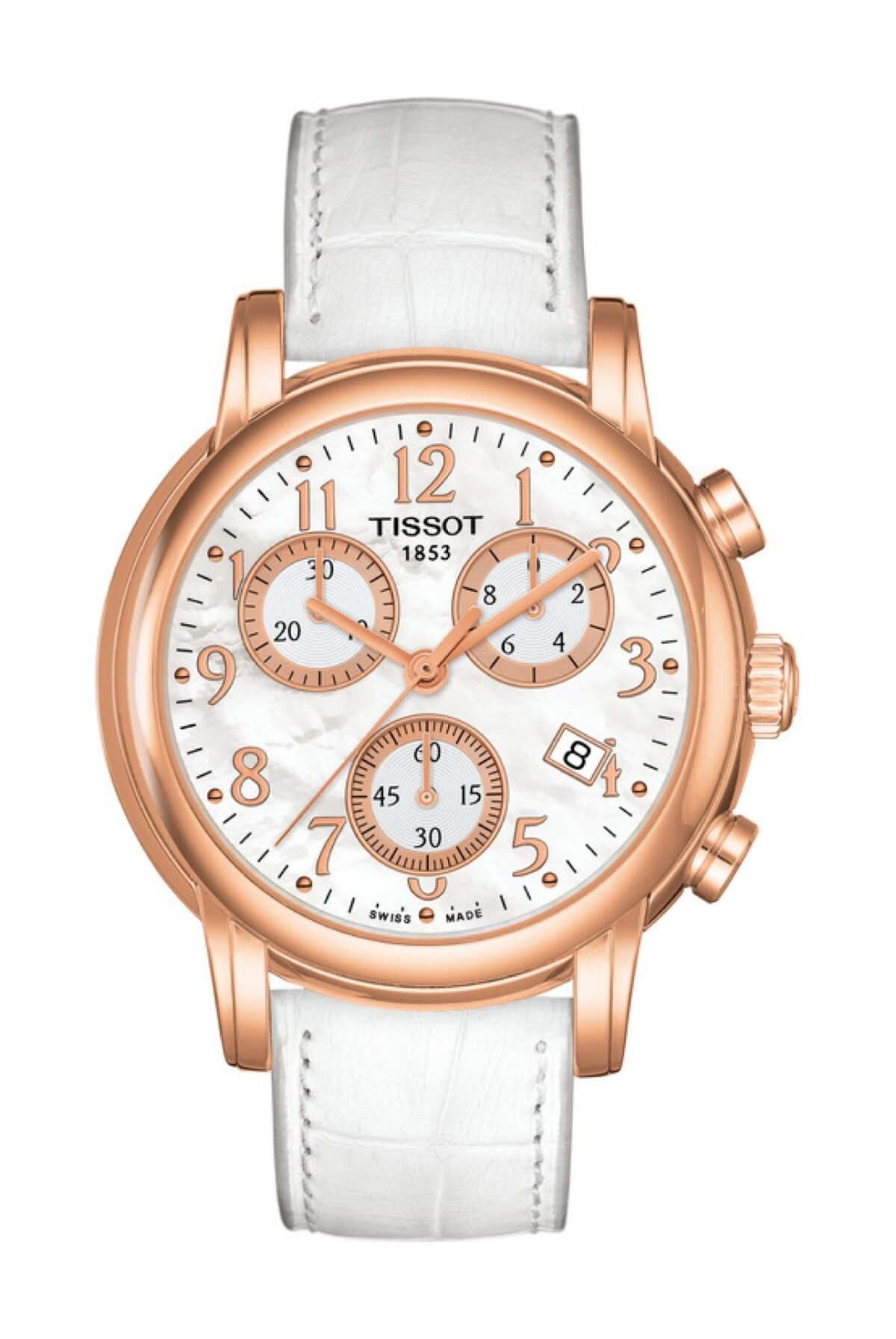 Tissot Dressport Quartz Chronograph 35mm White Mother-of-Pearl Dial