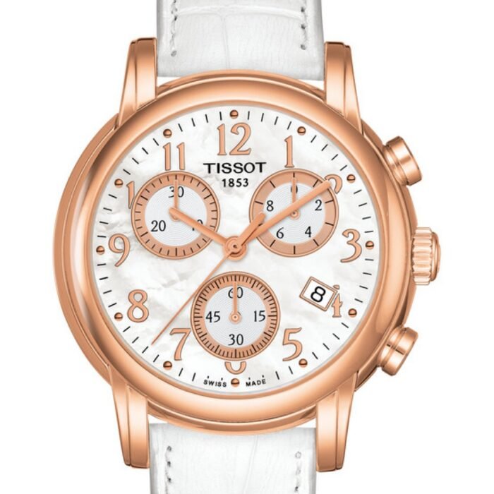 Tissot Dressport Quartz Chronograph 35mm White Mother-of-Pearl Dial