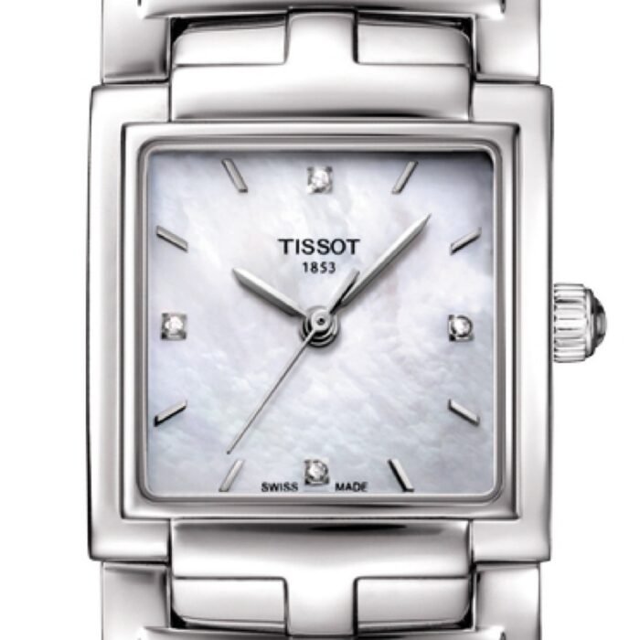 Tissot T-Evocation Quartz 23mm White Mother of Pearl Dial