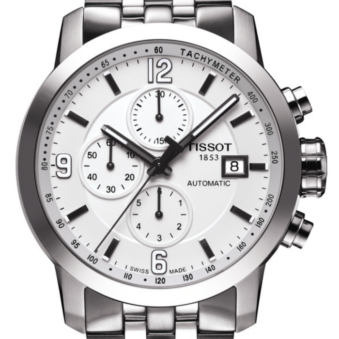 Tissot PRC 200 Automatic Chronograph 44mm White Dial