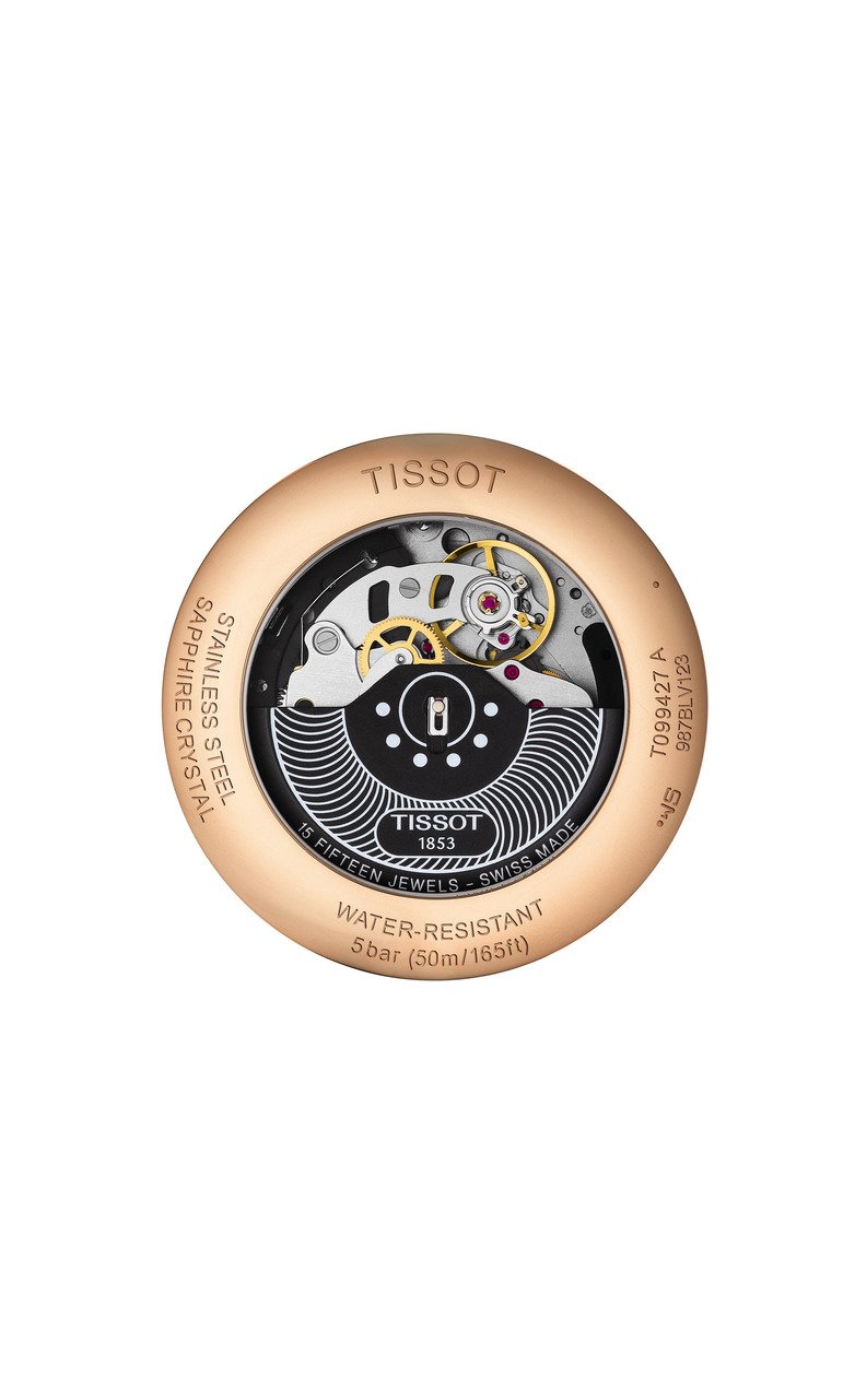 T099.427.36.038.00-2 Tissot Chemin des Tourelles 44mm Silver Dial back
