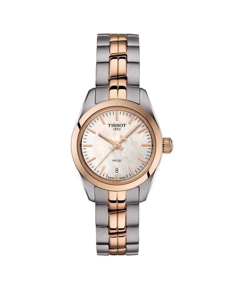 Tissot PR 100 Quartz 25mm White Mother of Pearl Dial