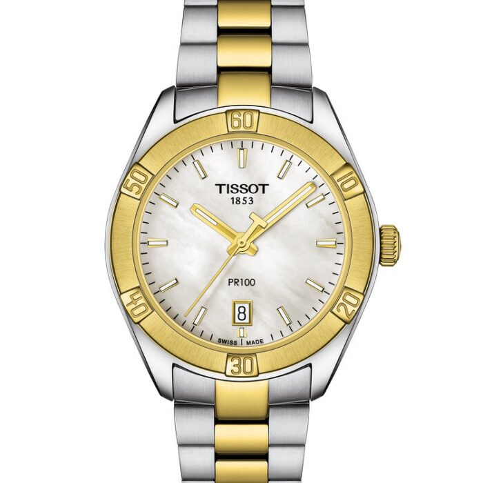 Tissot PR 100 Sport Chic Quartz 36mm White Mother of Pearl Dial