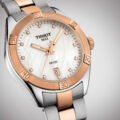 Tissot PR 100 Sport Chic Quartz 36mm White Mother of Pearl Dial open front