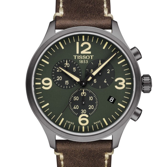Tissot Chrono XL Quartz Chronograph 45mm Green Dial