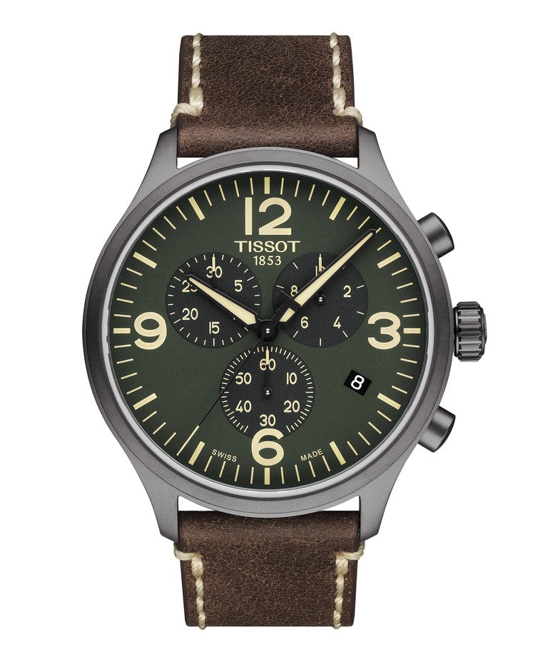 T116.617.36.097.00 Tissot Chrono XL Quartz Chronograph 45mm Green Dial