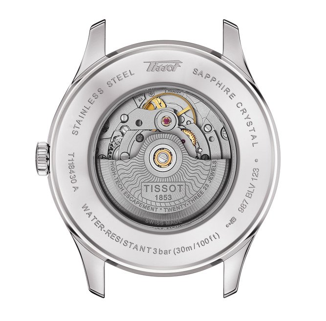 Tissot Visodate Powermatic 80 Silver Opalin 42mm T118.430.16.271.00 back