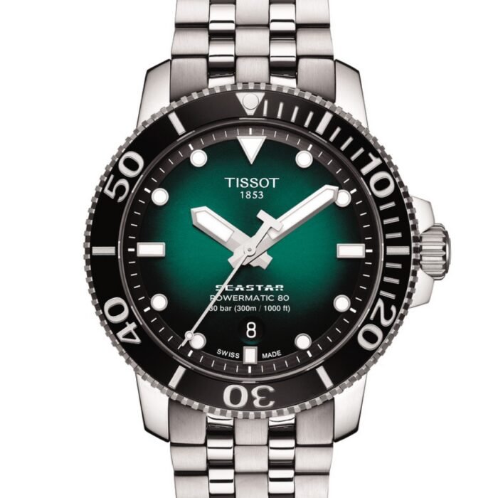 Tissot Seastar Powermatic 80 43mm Green Dial