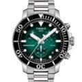 Tissot Seastar Chronograph 45mm Green Dial