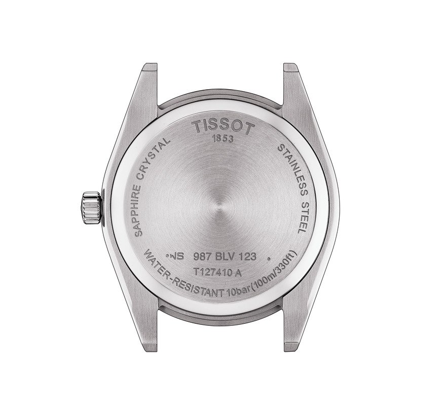 Tissot Gentleman Quartz 40mm Black Dial back