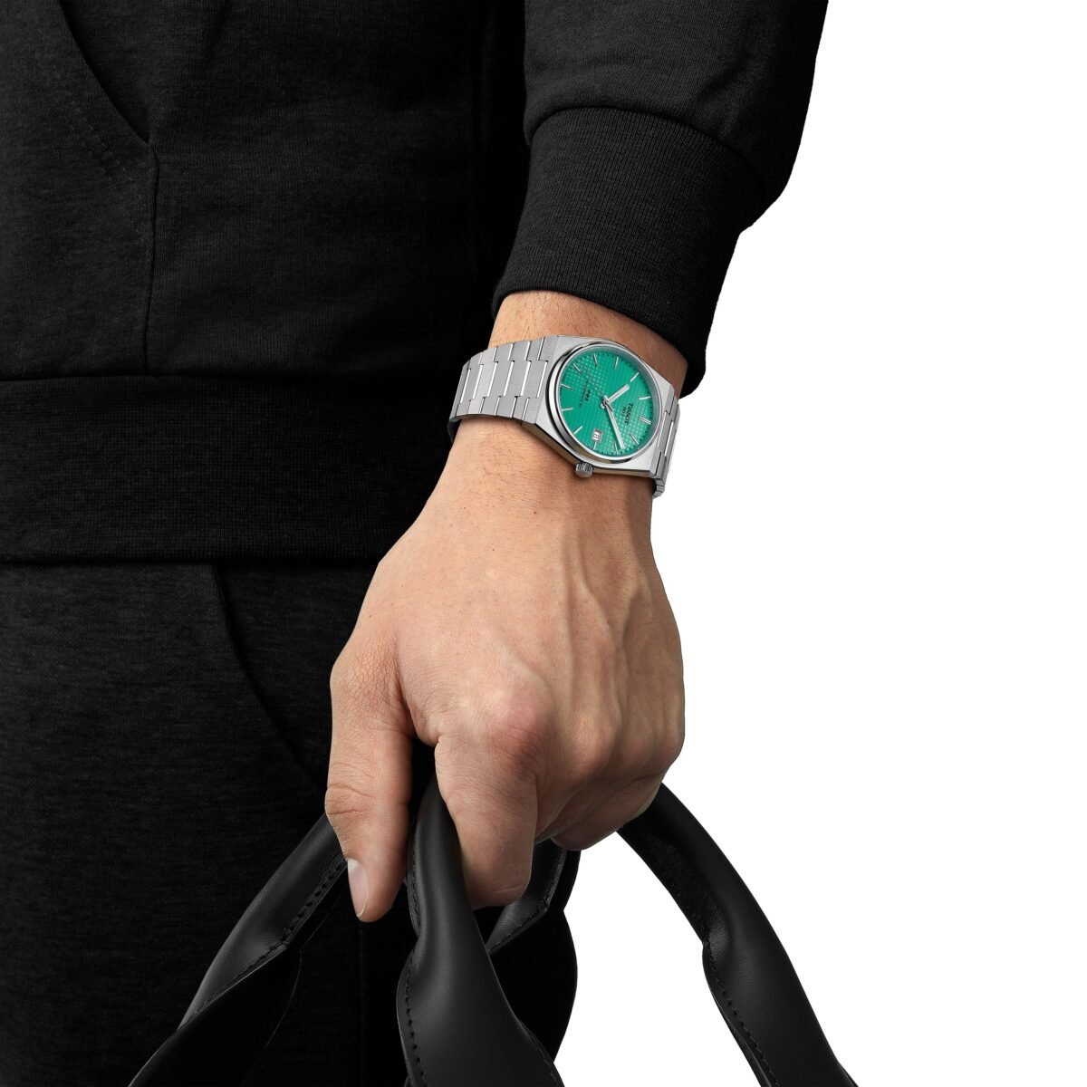 T137.407.11.091.01-3-1200x1200 Tissot PRX Powermatic 80 40mm Light Green Dial weared