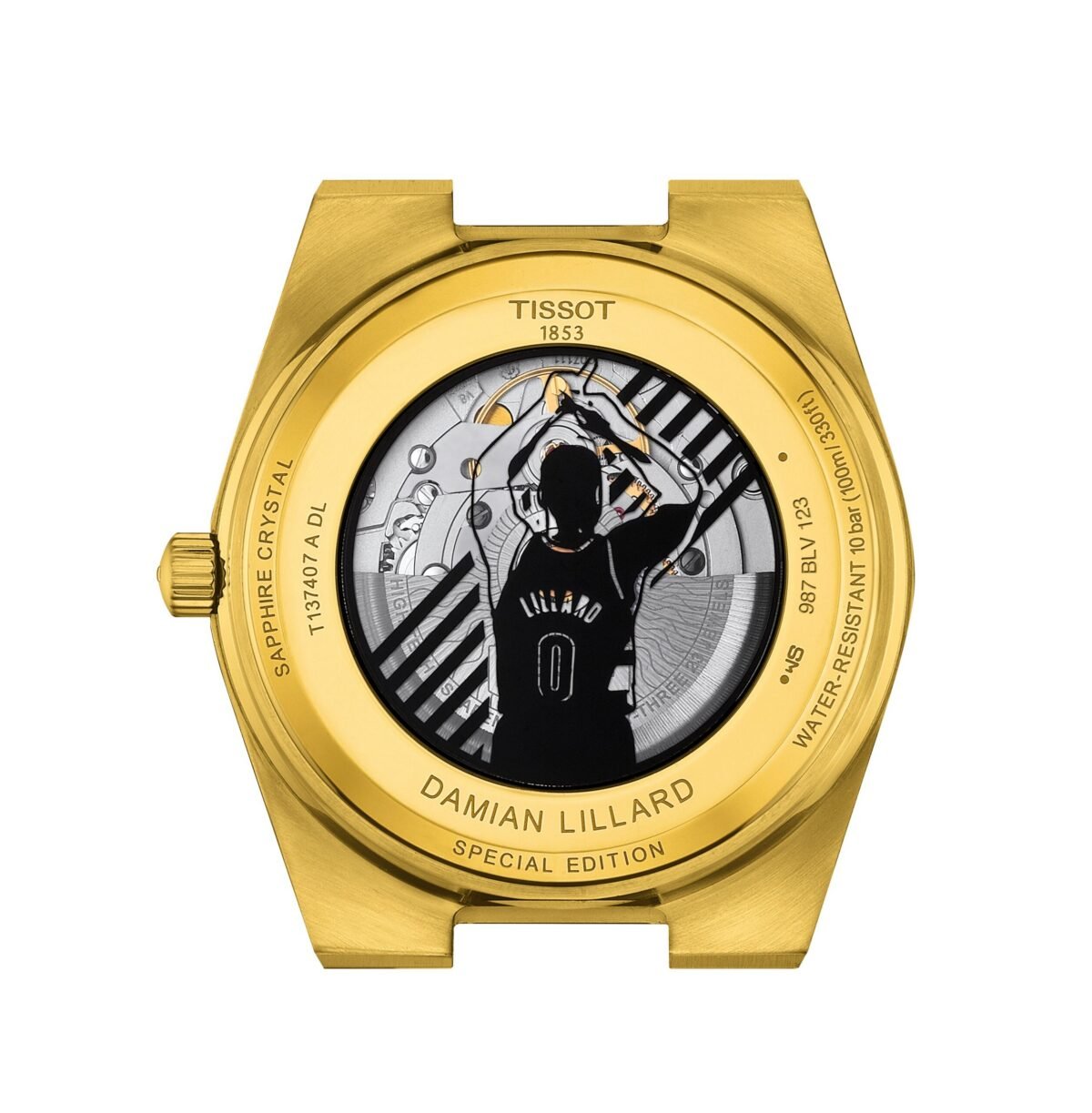 Tissot PRX Damian Lillard 40mm back