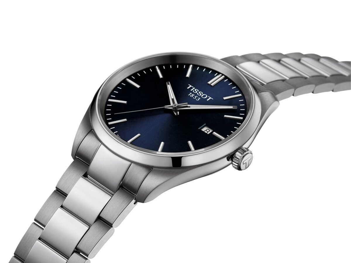 Tissot PR 100 Quartz 40mm Blue Dial open top