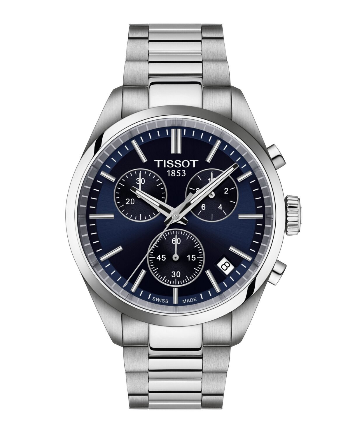 T150.417.11.041.00 Tissot PR 100 Quartz Chronograph 40mm Blue Dial