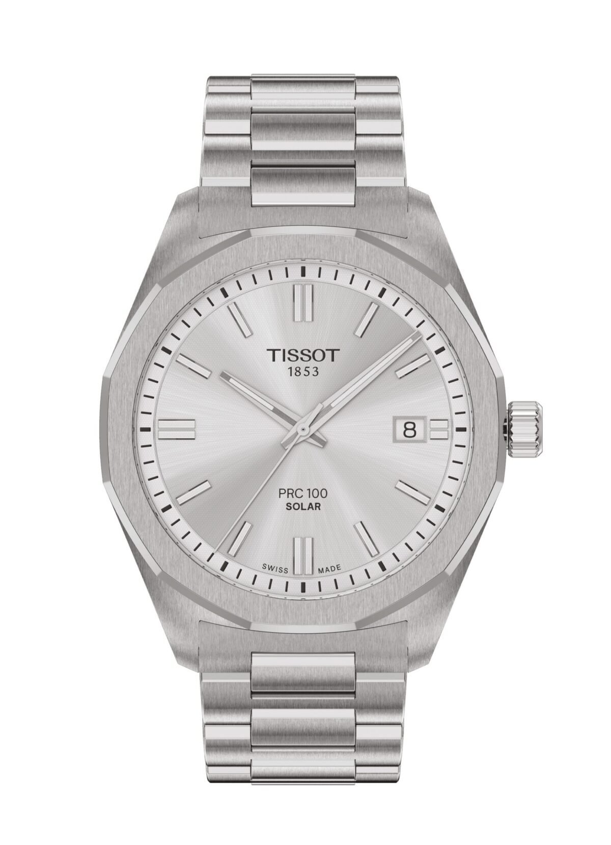 Tissot PRC 100 Solar 39mm Silver Dial