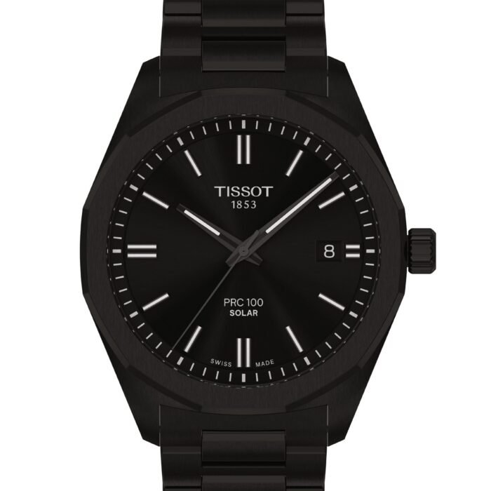 Tissot PRC 100 Solar 39mm Black Dial
