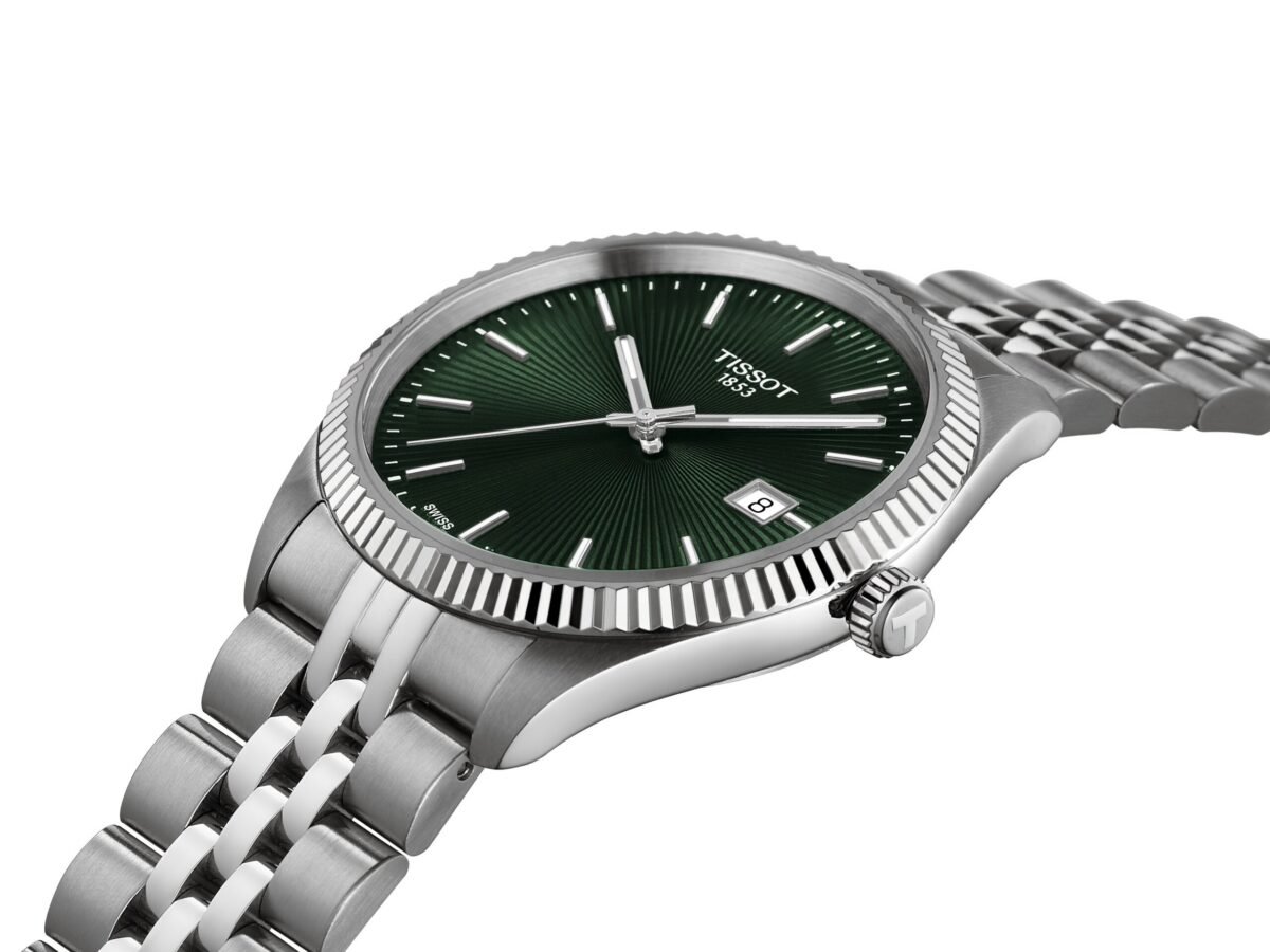 T156.410.11.091.00-4 Tissot Ballade 40mm Green Dial open top