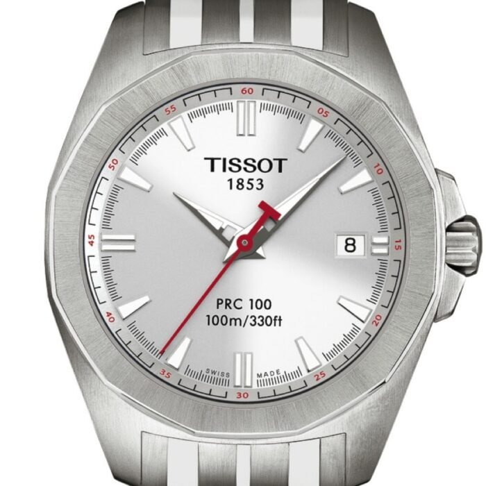 Tissot PRC 100 Quartz 41mm Silver Dial