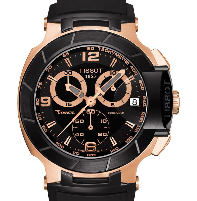 Tissot T-Race Quartz Chronograph 45mm Black Dial