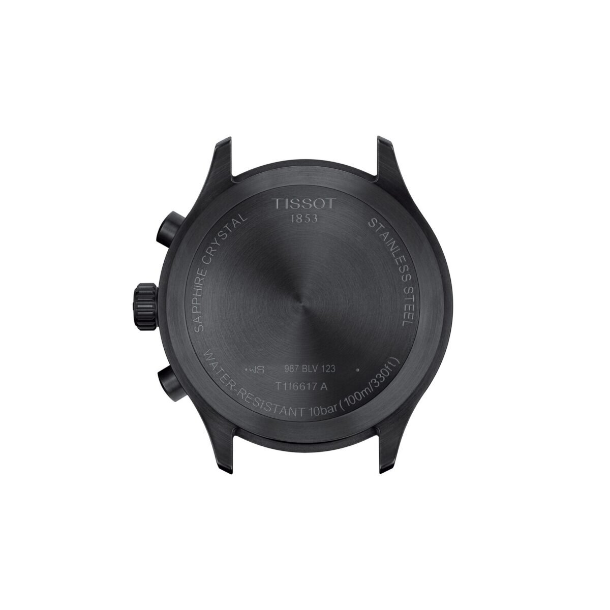 T116.617.36.052.03-1 Tissot Chrono XL Quartz Chronograph 45mm Black Dial back
