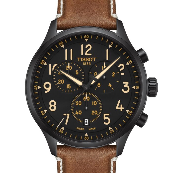 Tissot Chrono XL Quartz Chronograph 45mm Black Dial