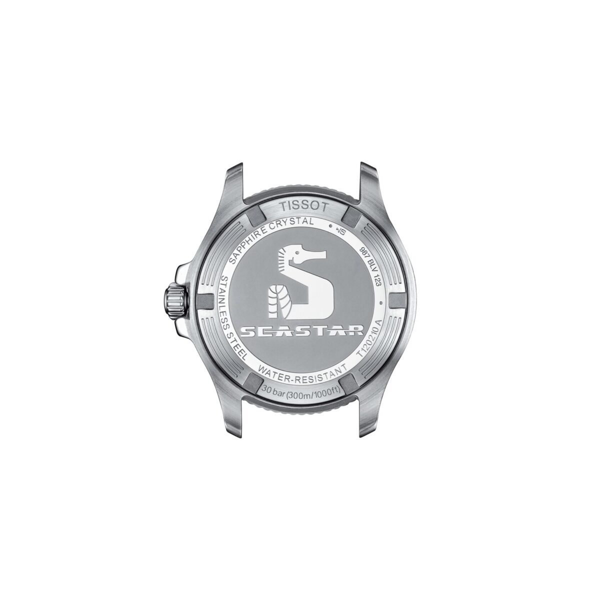 Tissot Seastar 36mm Turquoise Dial back