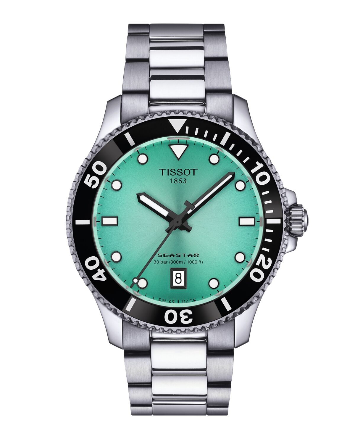 T120.410.11.091.00 Tissot Seastar 40mm Turquoise Dial