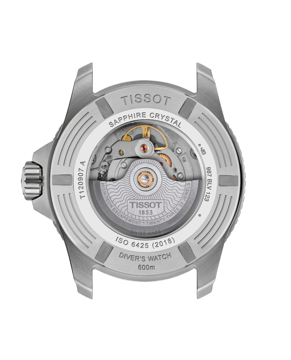 Tissot Seastar Powermatic 80 44mm Grey back