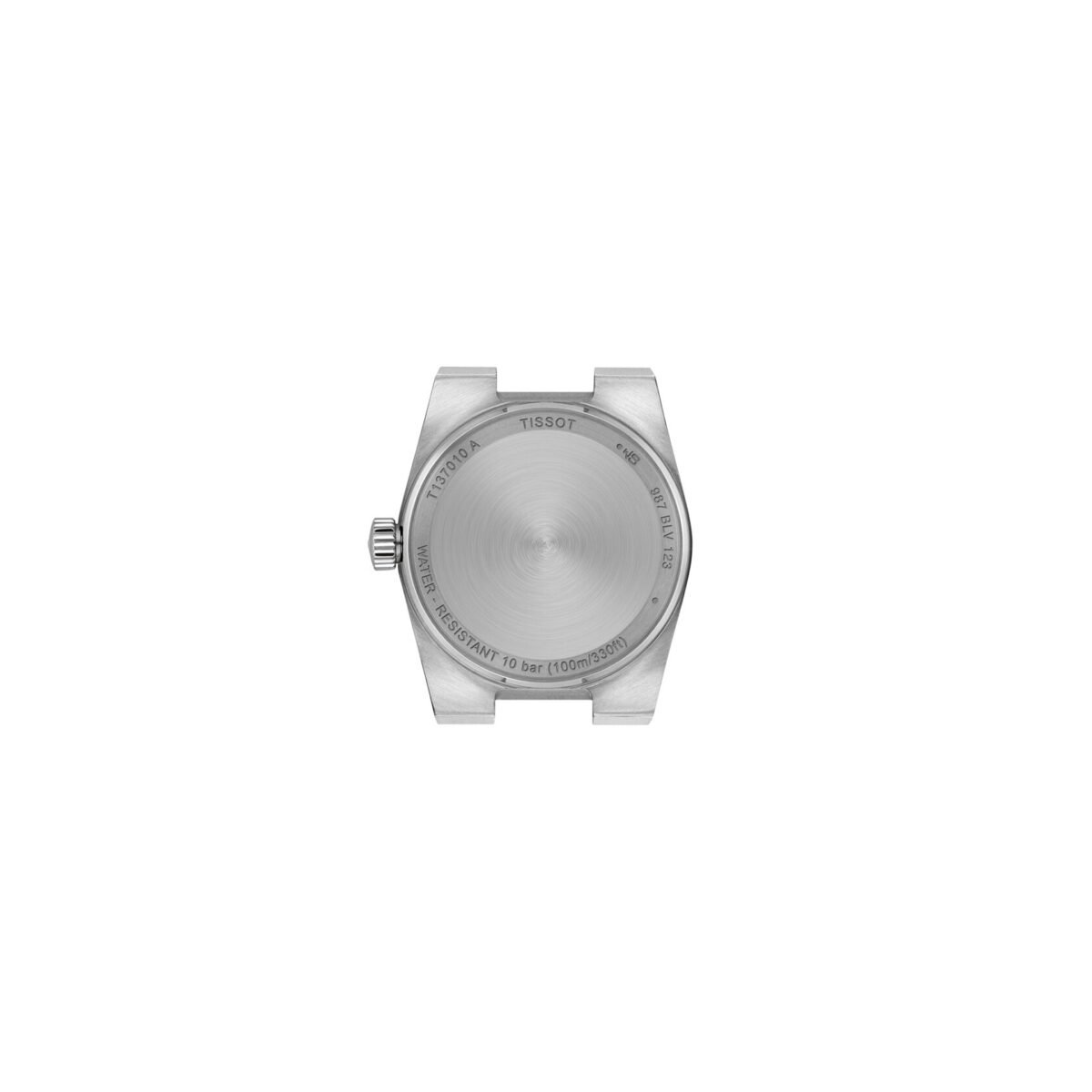 T137.010.11.351.00-2 Tissot PRX 25mm Ice Blue Dial back