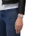 T137.010.11.351.00-3 Tissot PRX 25mm Ice Blue Dial weared