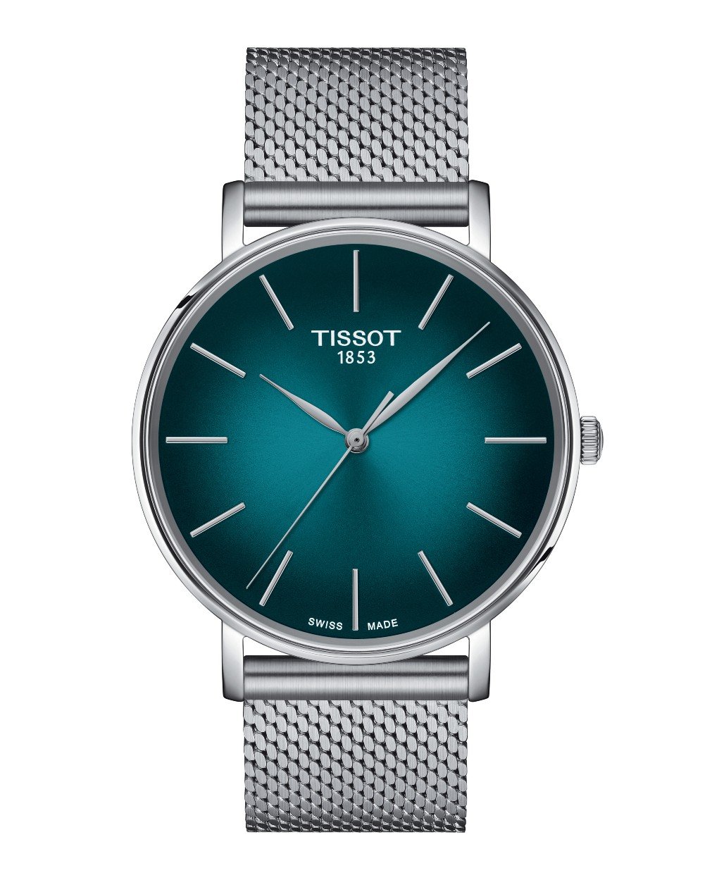 T143.410.11.091.00 Tissot Everytime Quartz 40mm Turquoise Dial