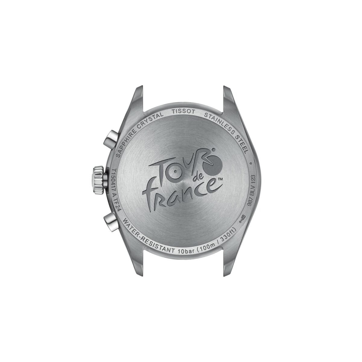 Featured ALT: Tissot PR 100 Tour De France Quartz Chronograph 40mm Black Dial back