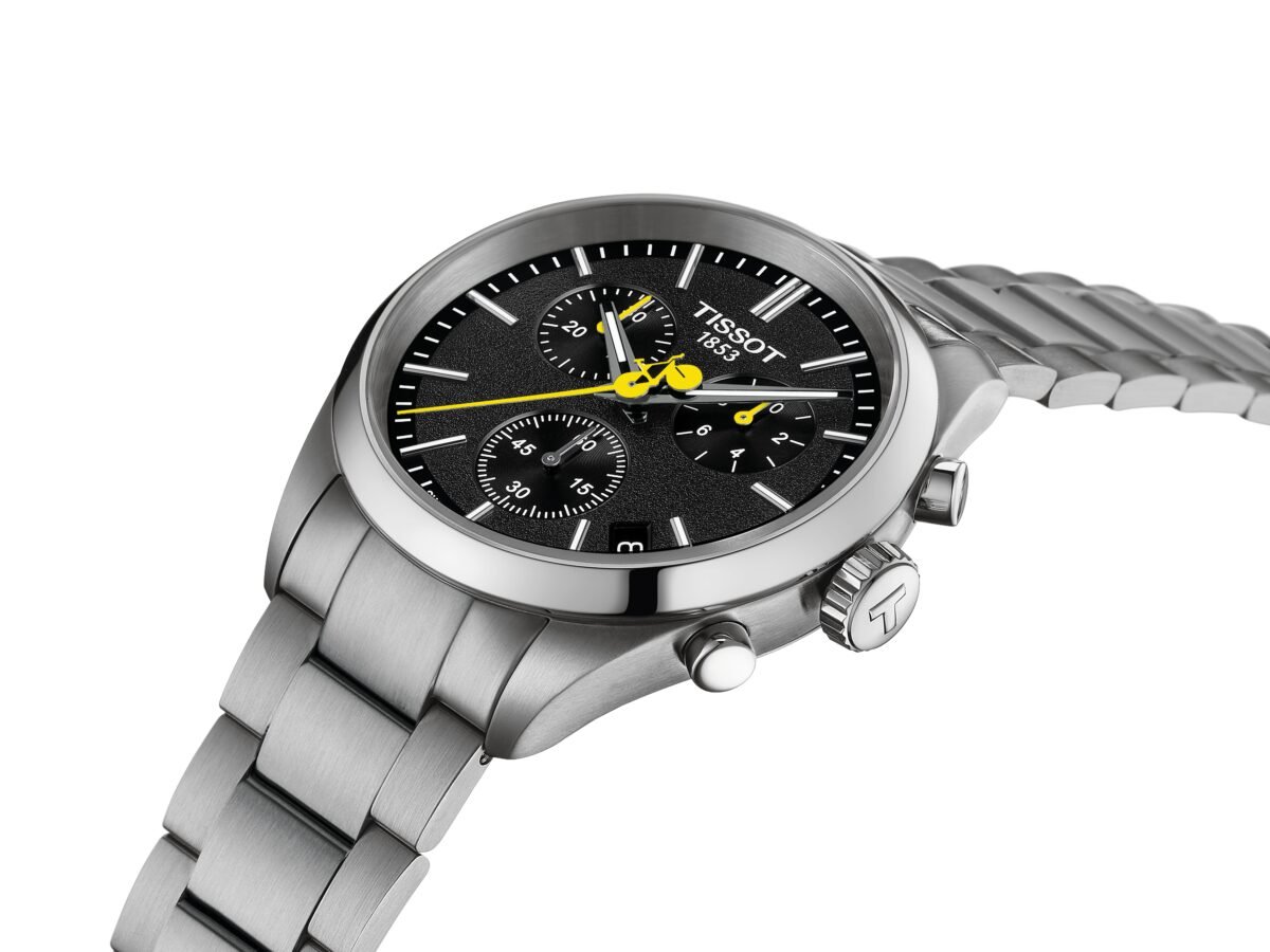 Featured ALT: Tissot PR 100 Tour De France Quartz Chronograph 40mm Black Dial open top