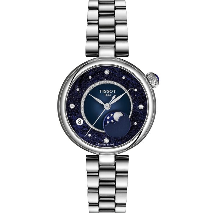 Tissot Désir Moonphase 29.6mm Blue Dial with Diamonds T152.223.11.496.00