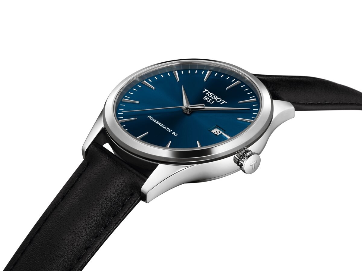T158.407.16.041.00-4 Tissot Classic Dream Powermatic 80 40mm Blue Dial open top