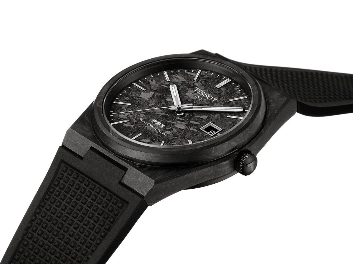 T137.907.97.201.00-3 Tissot PRX Carbon 40.5mm T137.907.97.201.00 open top