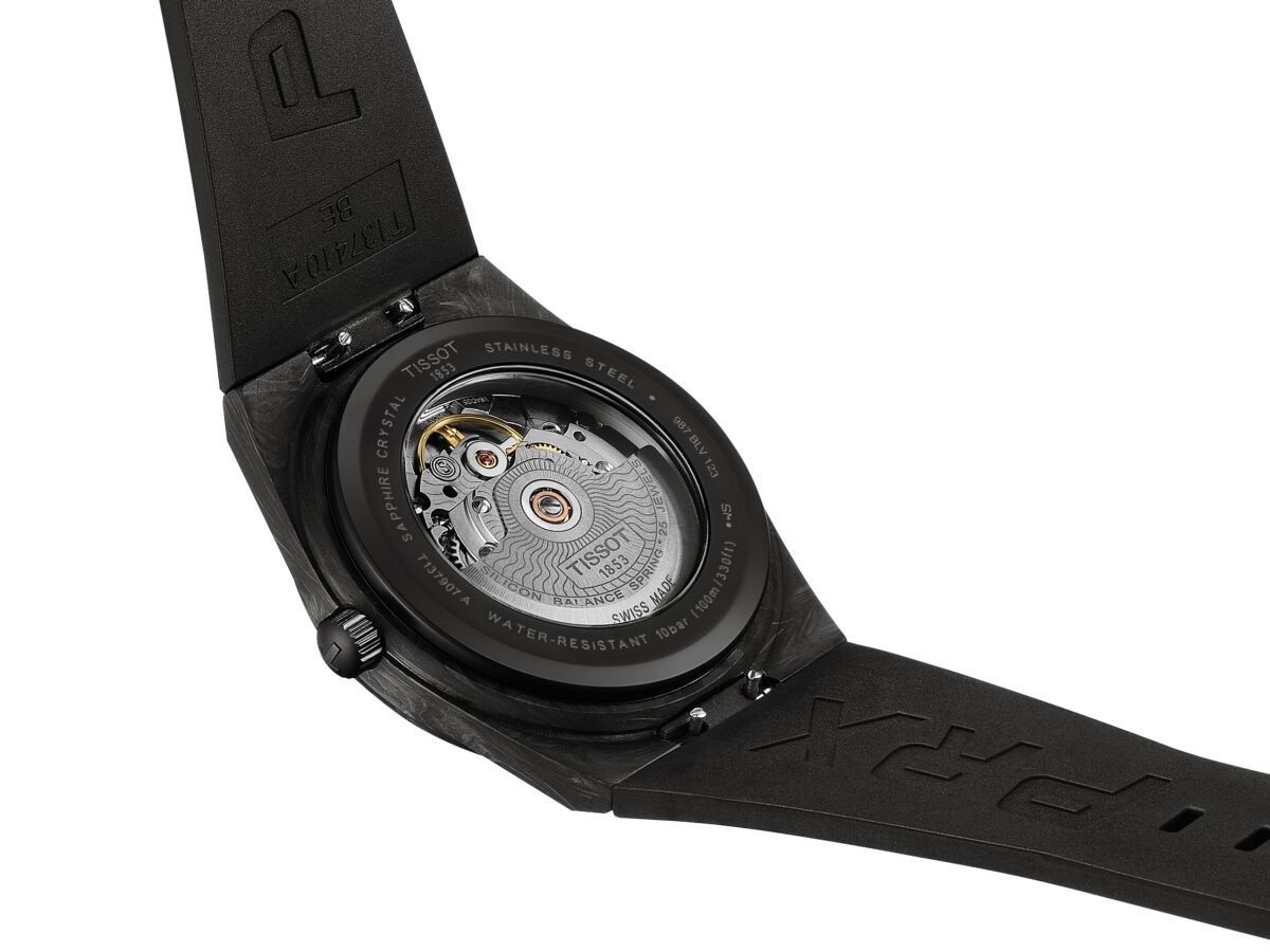 T137.907.97.201.00-4 Tissot PRX Carbon 40.5mm T137.907.97.201.00 open back